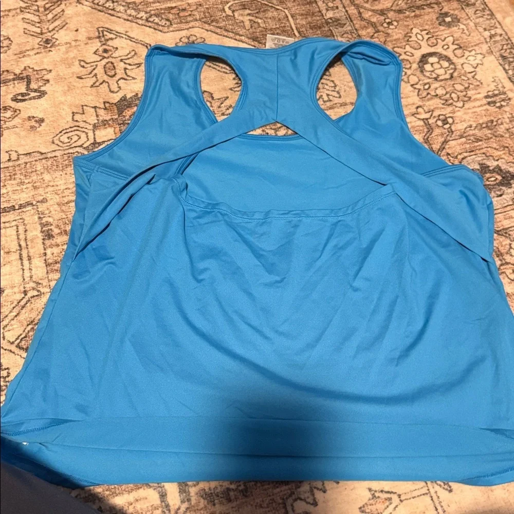 Zyia women’s blue active tank top - Picture 3 of 3